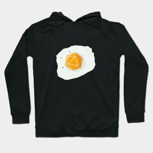 Polyhedral D20 Dice Sunny Side Up Egg Hoodie